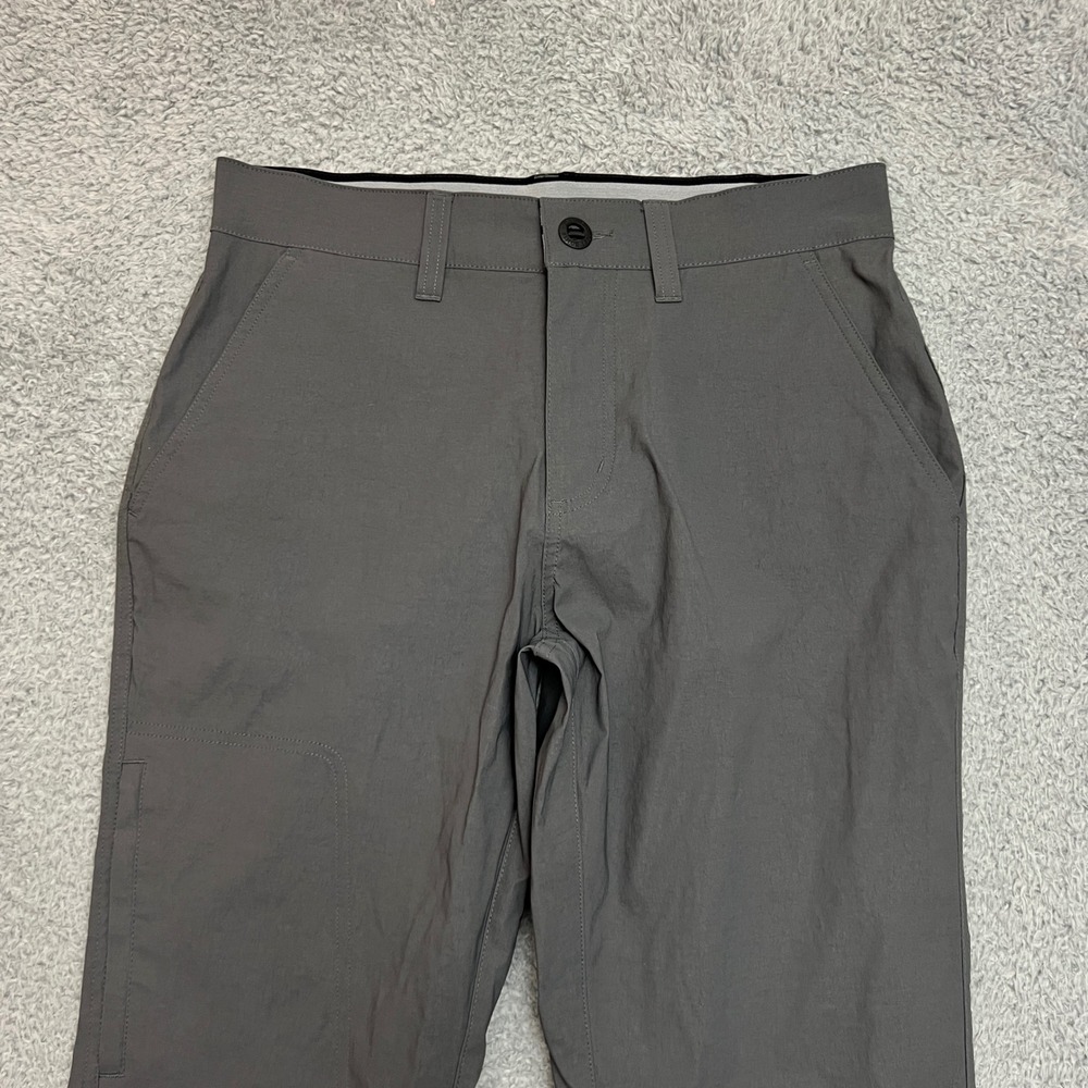 Orvis Tech Pants Mens 32 Gray Stretch Straight Casual Office Formal Comfort - Picture 3 of 12